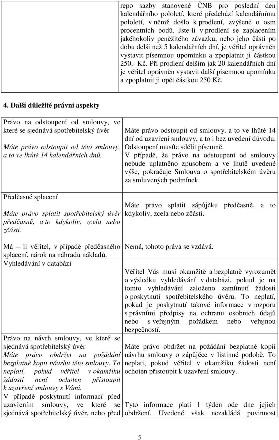 Při prodlení delším jak 20 kalendářních dní je věřitel oprávněn vystavit další písemnou upomínku a zpoplatnit ji opět částkou 250 Kč. 4.