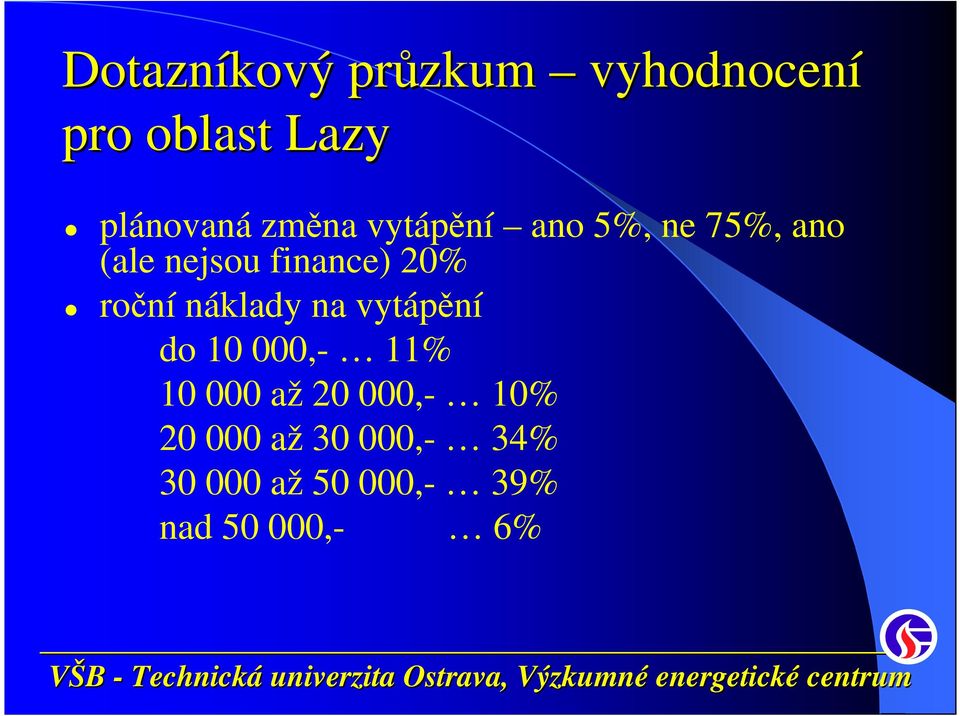 roční náklady na vytápění do 10 000,- 11% 10 000 až 20 000,-