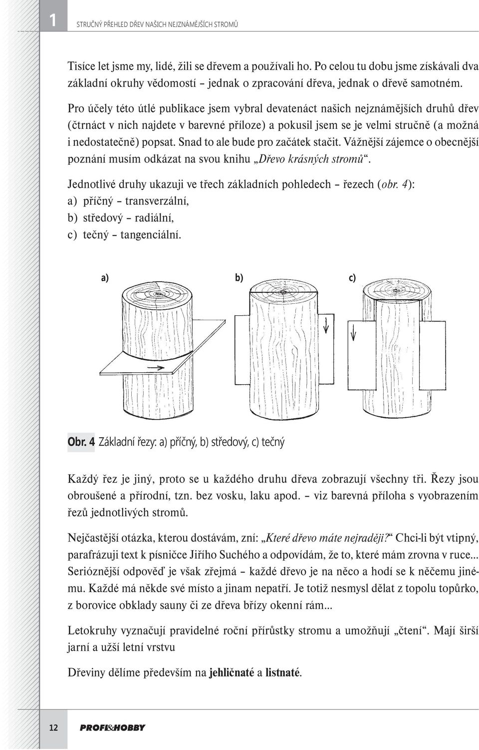 Pro účely této útlé publikace jsem vybral devatenáct našich nejznámějších druhů dřev (čtrnáct v nich najdete v barevné příloze) a pokusil jsem se je velmi stručně (a možná i nedostatečně) popsat.