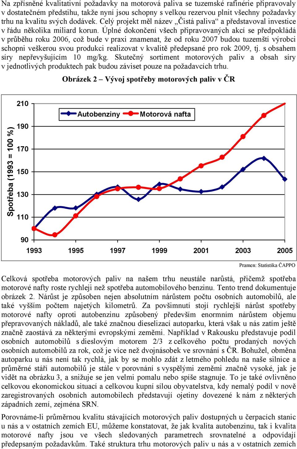 Úplné dokončení všech připravovaných akcí se předpokládá v průběhu roku 2006, což bude v praxi znamenat, že od roku 2007 budou tuzemští výrobci schopni veškerou svou produkci realizovat v kvalitě