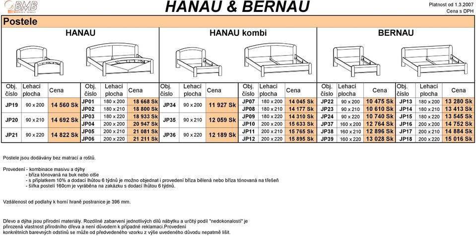 x 200 11 927 Sk JP02 180 x 210 18 800 Sk JP08 180 x 210 14 177 Sk JP23 90 x 210 10 610 Sk JP14 180 x 210 13 413 Sk JP03 180 x 220 18 933 Sk JP09 180 x 220 14 310 Sk JP24 90 x 220 10 740 Sk JP15 180 x