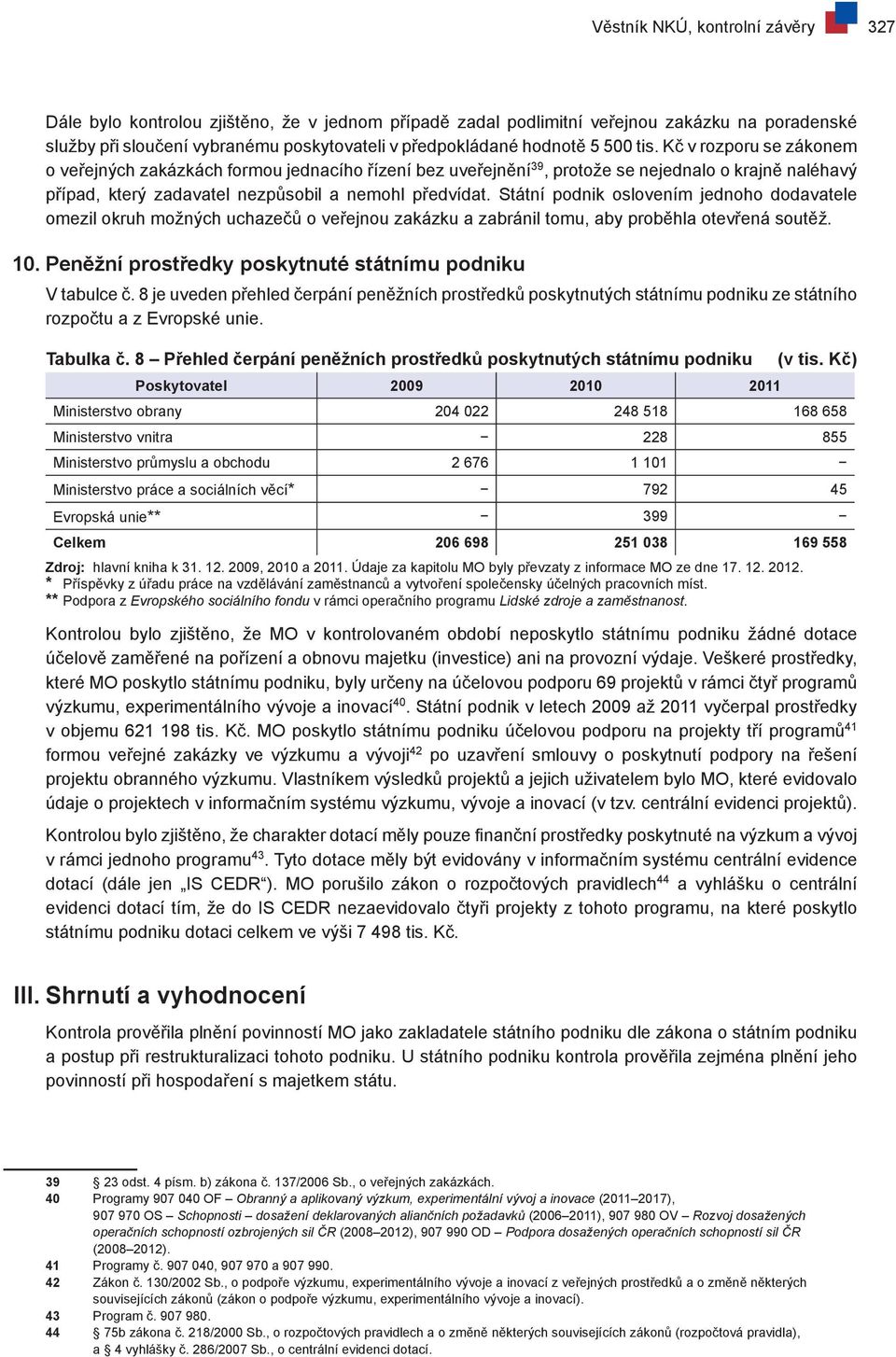 Státní podnik oslovením jednoho dodavatele omezil okruh možných uchazečů o veřejnou zakázku a zabránil tomu, aby proběhla otevřená soutěž. 10.