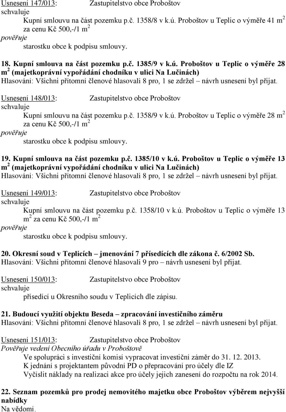 Kupní smlouva na část pozemku p.č. 1385/10 v k.ú.