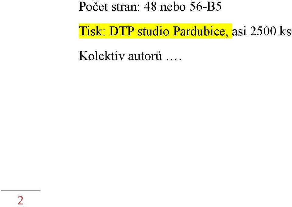 studio Pardubice, asi