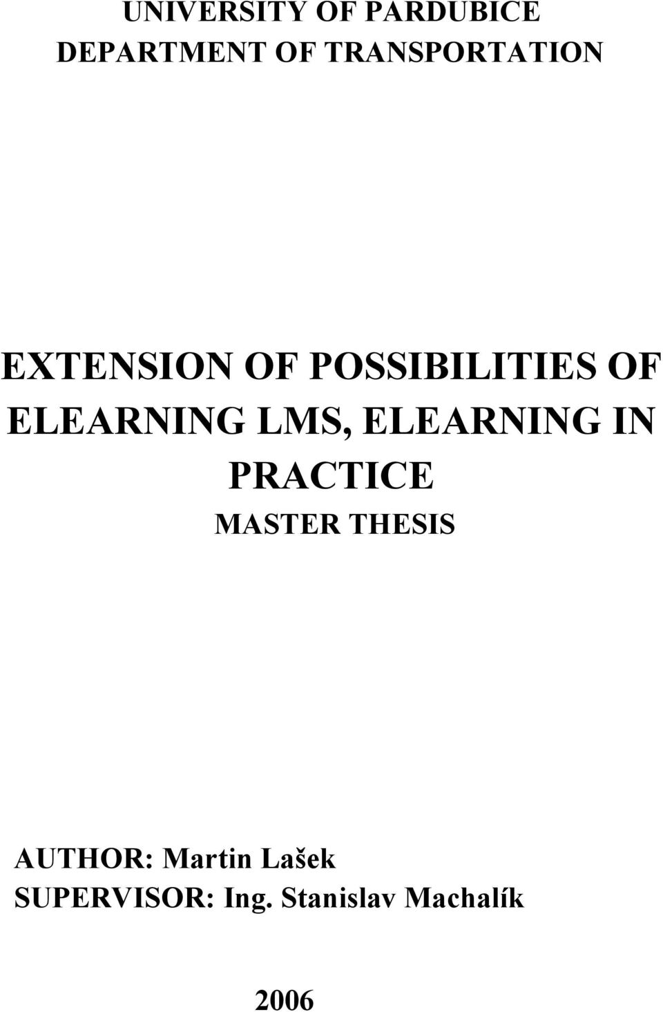 ELEARNING LMS, ELEARNING IN PRACTICE MASTER