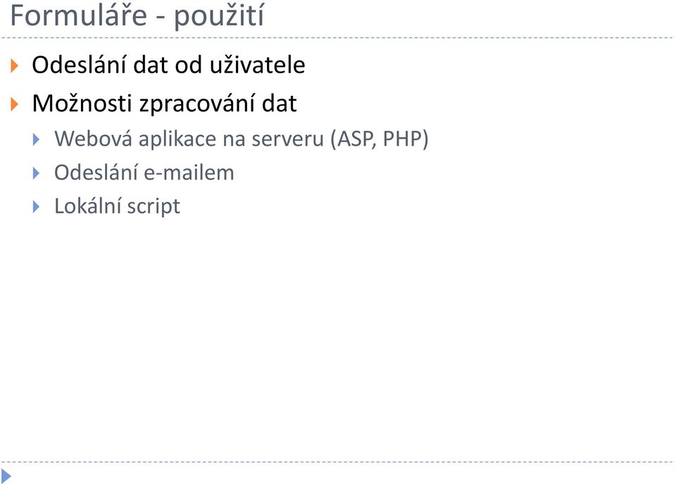 dat Webová aplikace na serveru