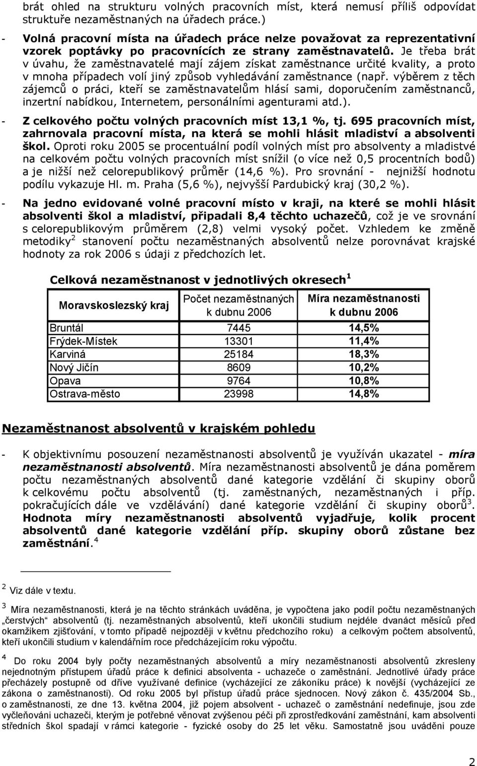 Je třeba brát v úvahu, že zaměstnavatelé mají zájem získat zaměstnance určité kvality, a proto v mnoha případech volí jiný způsob vyhledávání zaměstnance (např.