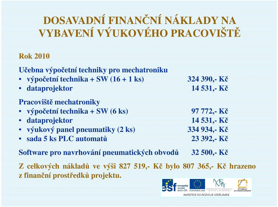 pneumatiky (2 ks) sada 5 ks PLC automatů Software pro navrhování pneumatických obvodů 324 390,- Kč 14 531,- Kč 97 772,- Kč 14