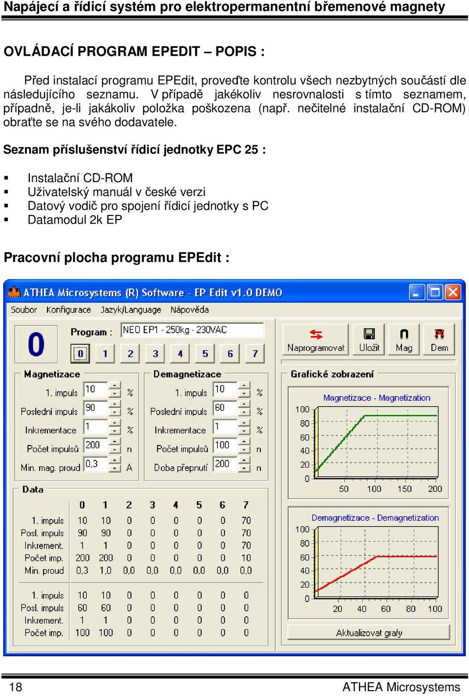 V případě jakékoliv nesrovnalosti s tímto seznamem, případně, je-li jakákoliv položka poškozena (např.