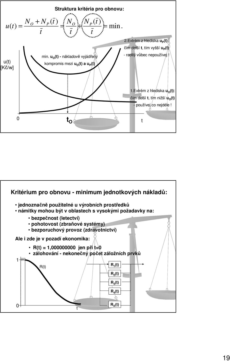 0 O Kriérium pro obnovu - minimum jednokových nákladů: jednoznačně použielné u výrobních prosředků námiky mohou bý v oblasech s vysokými požadavky na: bezpečnos