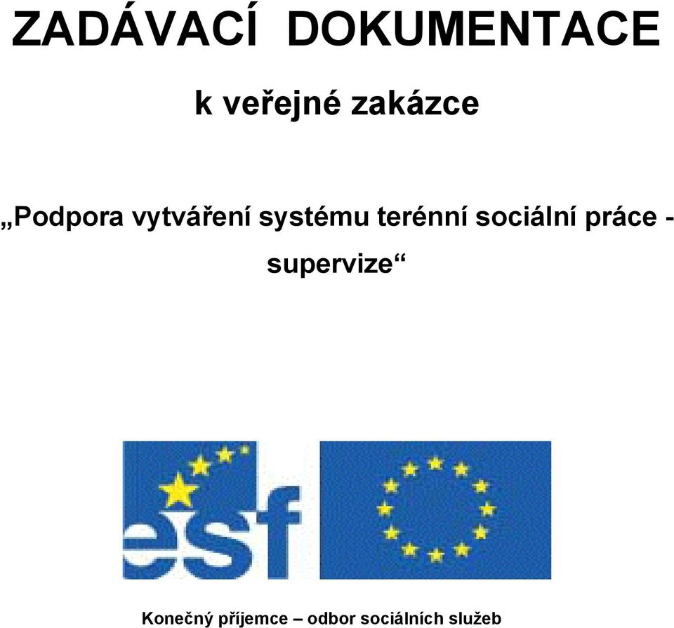 terénní sciální práce - supervize