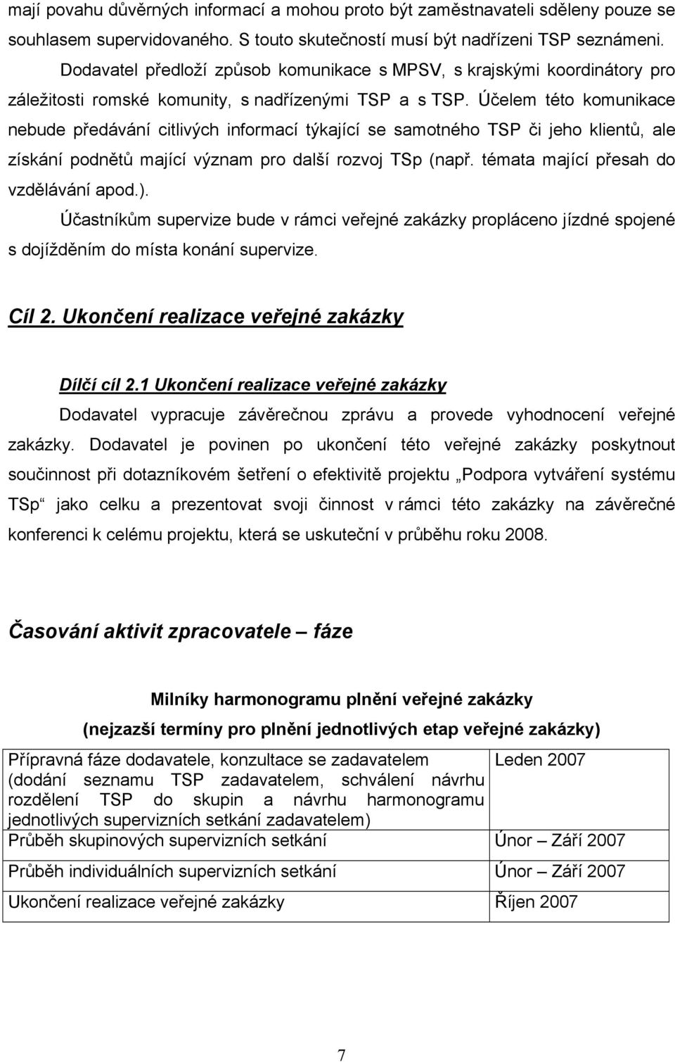 Účelem tét kmunikace nebude předávání citlivých infrmací týkající se samtnéh TSP či jeh klientů, ale získání pdnětů mající význam pr další rzvj TSp (např. témata mající přesah d vzdělávání apd.).