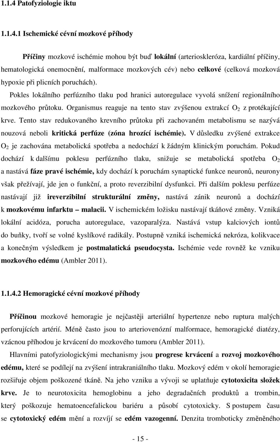 1 Ischemické cévní mozkové příhody Příčiny mozkové ischémie mohou být buď lokální (arterioskleróza, kardiální příčiny, hematologická onemocnění, malformace mozkových cév) nebo celkové (celková