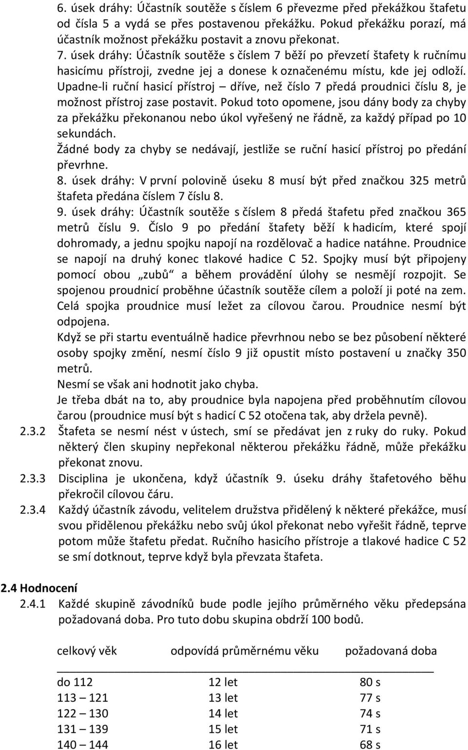 Upadne-li ruční hasicí přístroj dříve, než číslo 7 předá proudnici číslu 8, je možnost přístroj zase postavit.