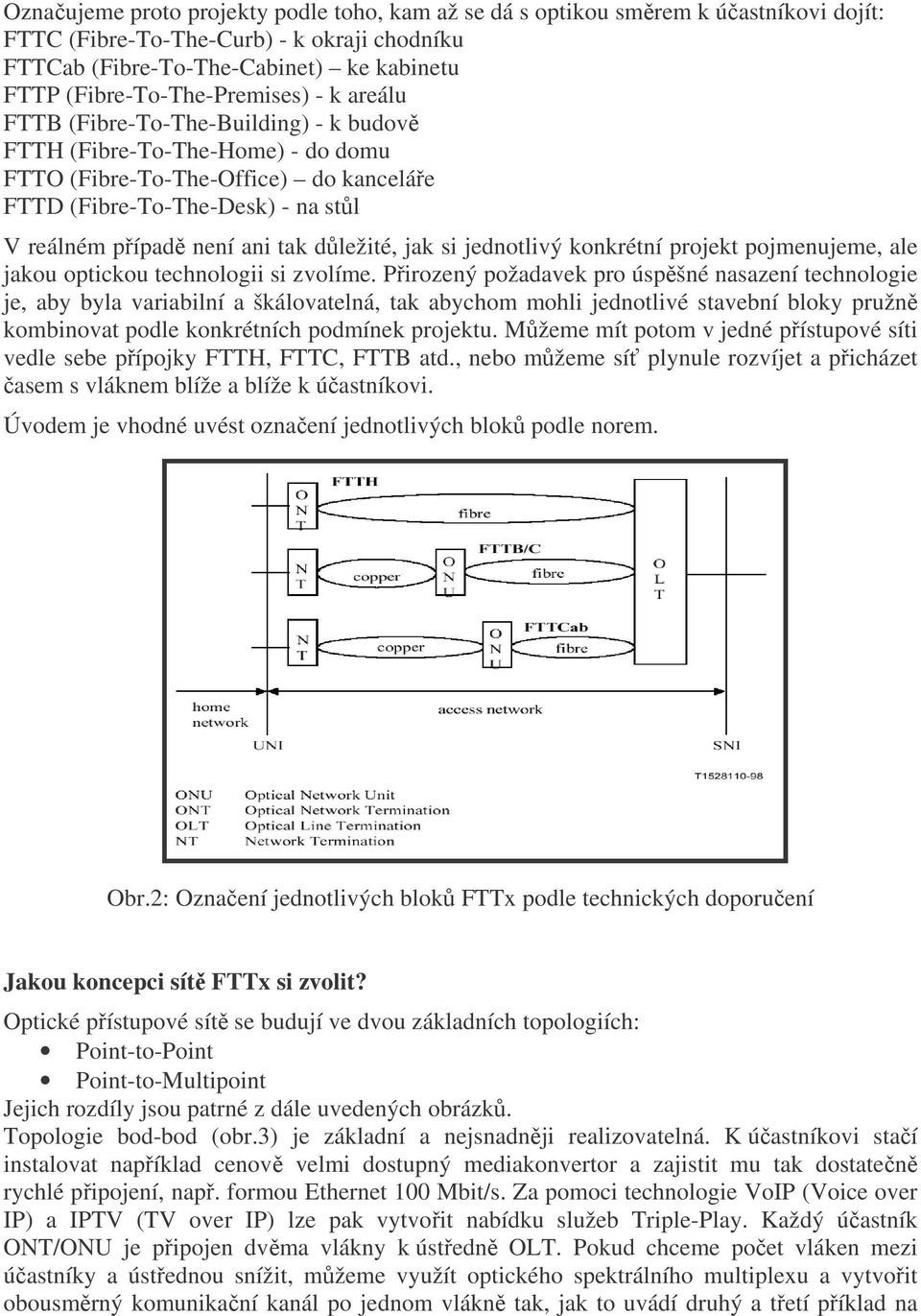 případě není ani tak důležité, jak si jednotlivý konkrétní projekt pojmenujeme, ale jakou optickou technologii si zvolíme.