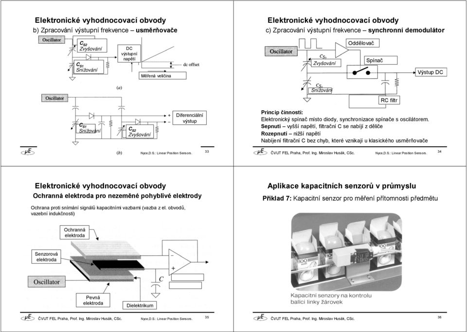 Sepnutí vyšší napětí, filtrační se nabíjí z ěliče Rozepnutí nižší napětí Nabíjení filtrační bez chyb, které vznikají u klasického usměrňovače 33 34 Ochranná elektroa pro nezeměné pohyblivé elektroy