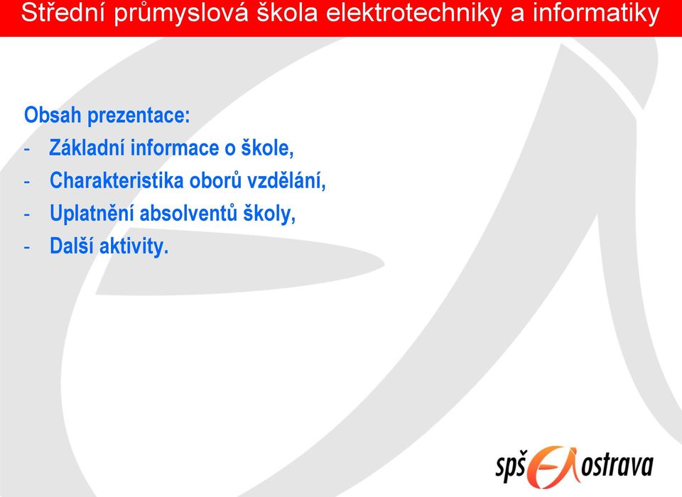 informace o škole, - Charakteristika oborů