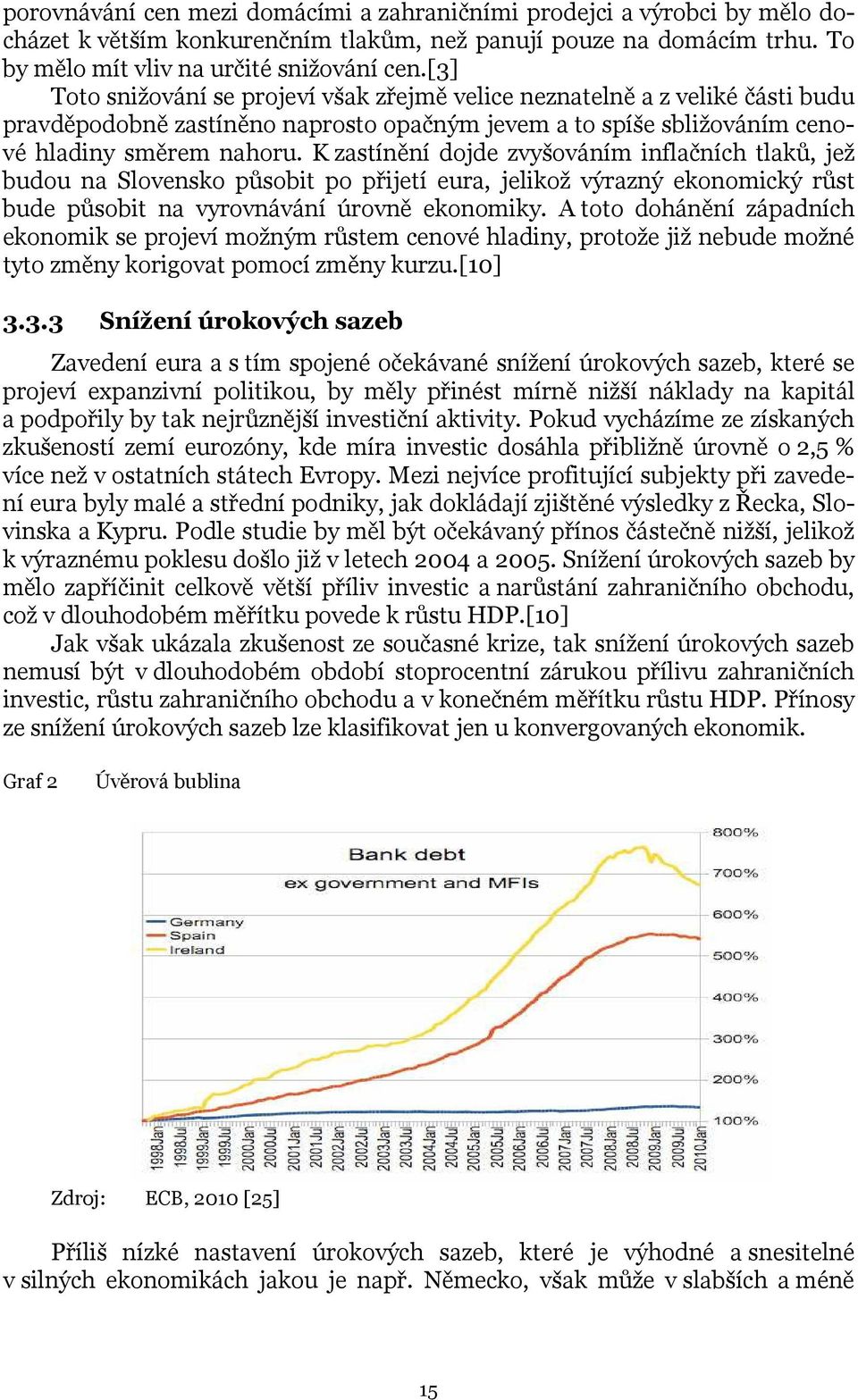 K zastínění dojde zvyšováním inflačních tlaků, jež budou na Slovensko působit po přijetí eura, jelikož výrazný ekonomický růst bude působit na vyrovnávání úrovně ekonomiky.