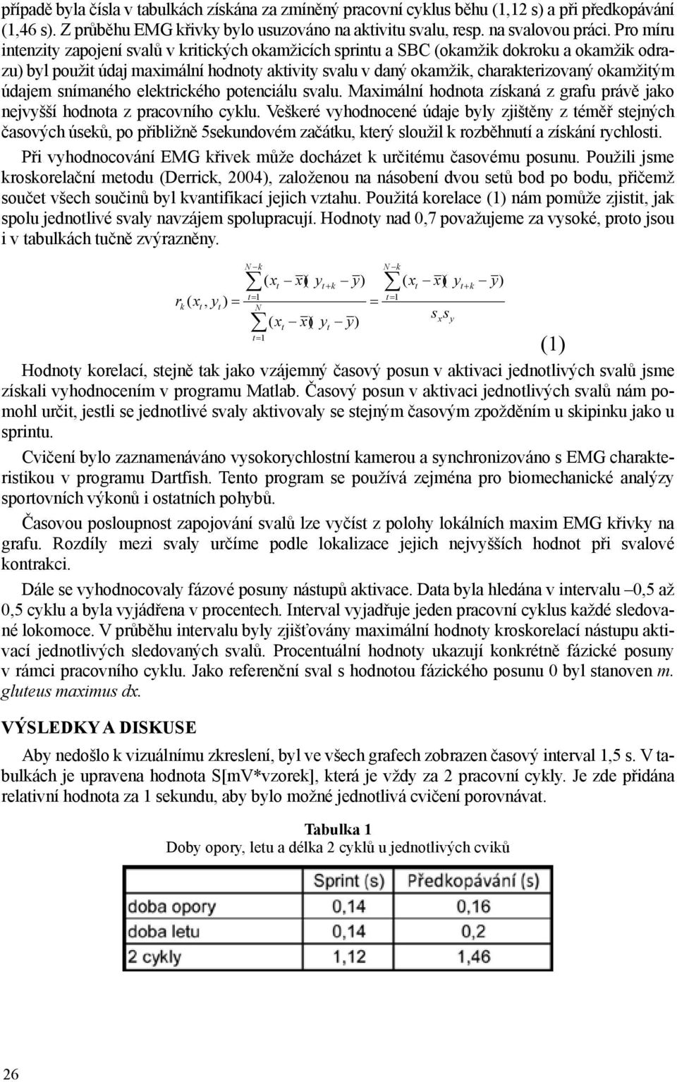 údajem snímaného elektrického potenciálu svalu. Maximální hodnota získaná z grafu právě jako nejvyšší hodnota z pracovního cyklu.