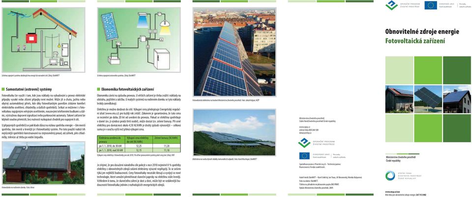 Může jít o chatu, jachtu nebo obytný automobilový přívěs, kde díky fotovoltaickým panelům získáme komfort elektrického osvětlení, chladničky a dalších spotřebičů.