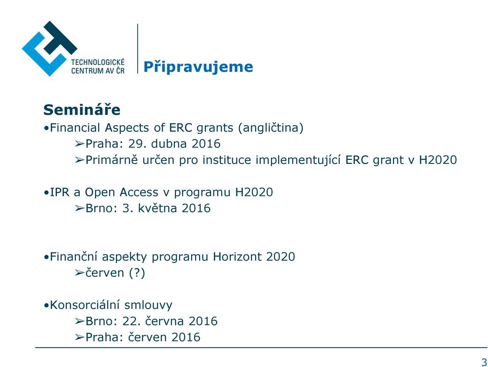 Open Access v programu H2020 Brno: 3.
