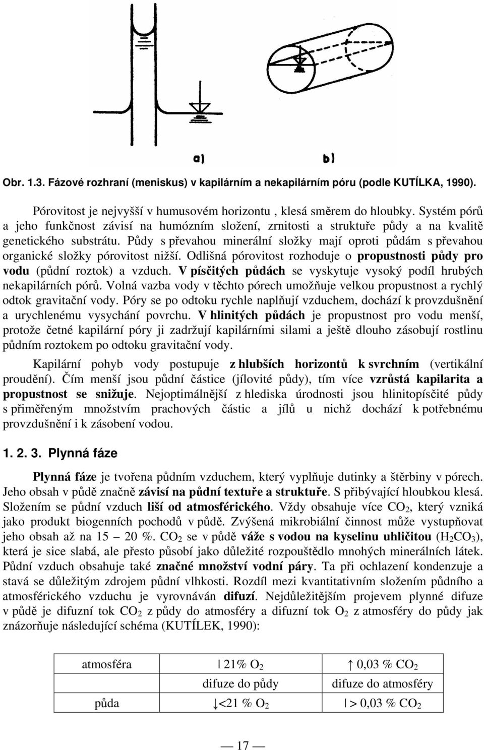 Půdy s převahou minerální složky mají oproti půdám s převahou organické složky pórovitost nižší. Odlišná pórovitost rozhoduje o propustnosti půdy pro vodu (půdní roztok) a vzduch.