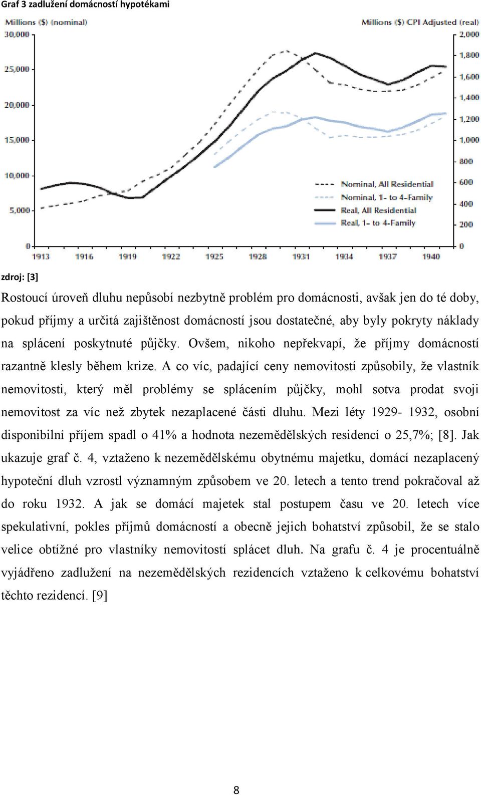 A co víc, padající ceny nemovitostí způsobily, že vlastník nemovitosti, který měl problémy se splácením půjčky, mohl sotva prodat svoji nemovitost za víc než zbytek nezaplacené části dluhu.