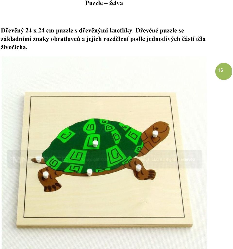 Dřevěné puzzle se základními znaky