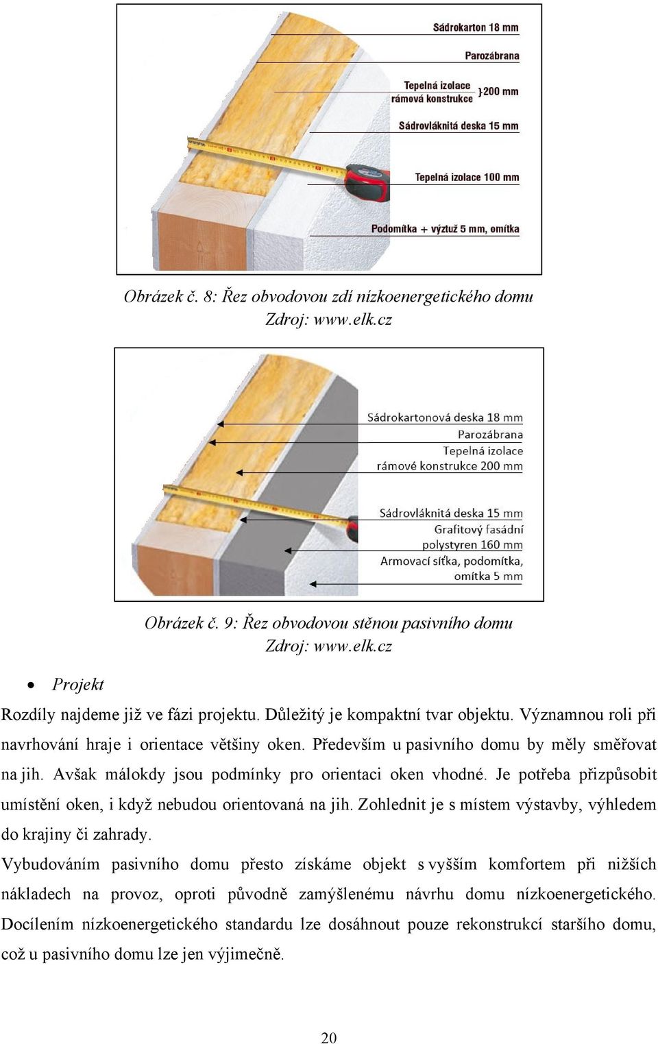 Avšak málokdy jsou podmínky pro orientaci oken vhodné. Je potřeba přizpůsobit umístění oken, i kdyţ nebudou orientovaná na jih. Zohlednit je s místem výstavby, výhledem do krajiny či zahrady.