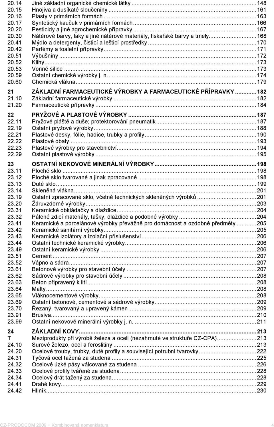 42 Parfémy a toaletní přípravky...171 20.51 Výbušniny...172 20.52 Klihy...173 20.53 Vonné silice...173 20.59 Ostatní chemické výrobky j. n...174 20.60 Chemická vlákna.