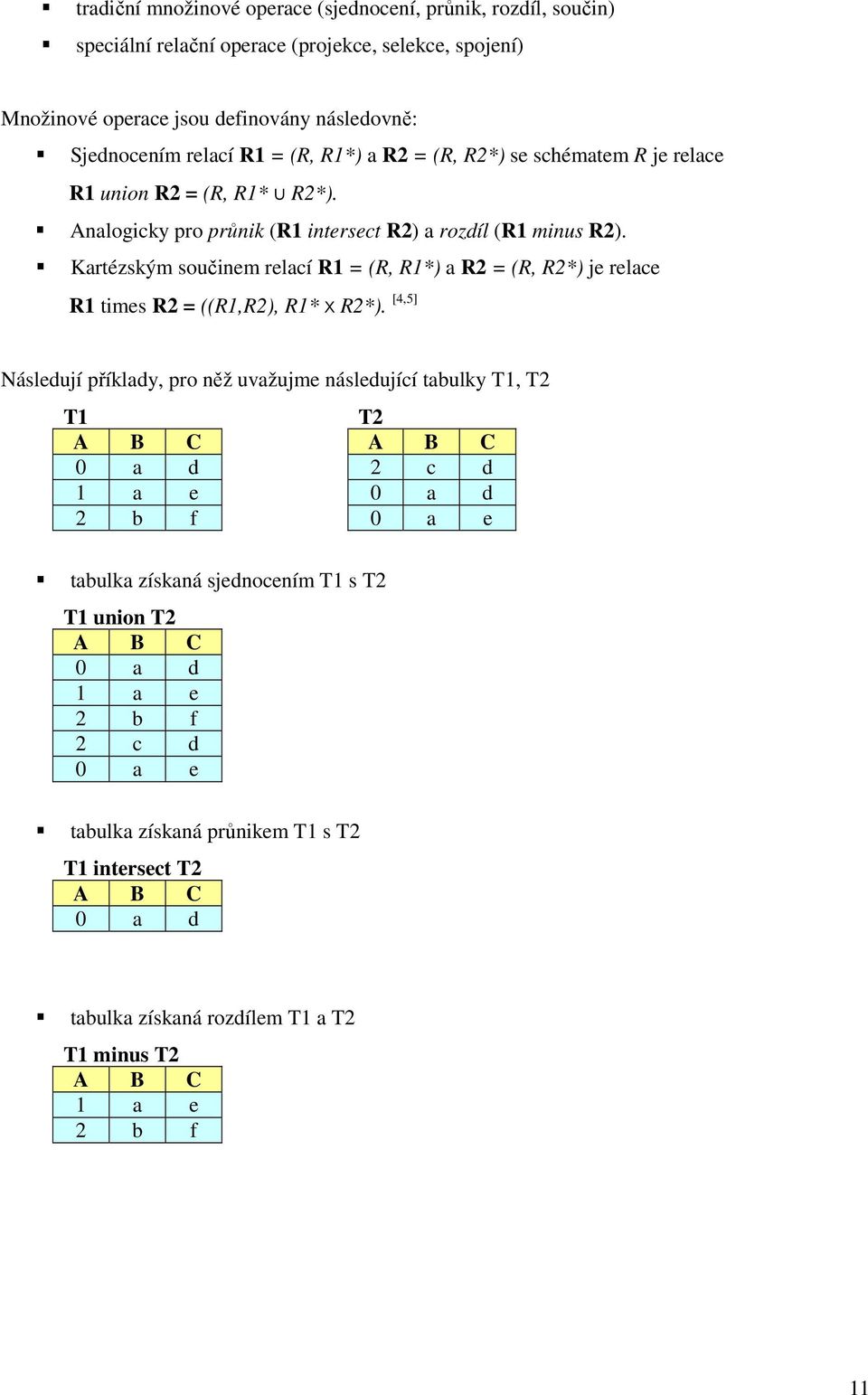 Kartézským součinem relací R1 = (R, R1*) a R2 = (R, R2*) je relace R1 times R2 = ((R1,R2), R1* x R2*).