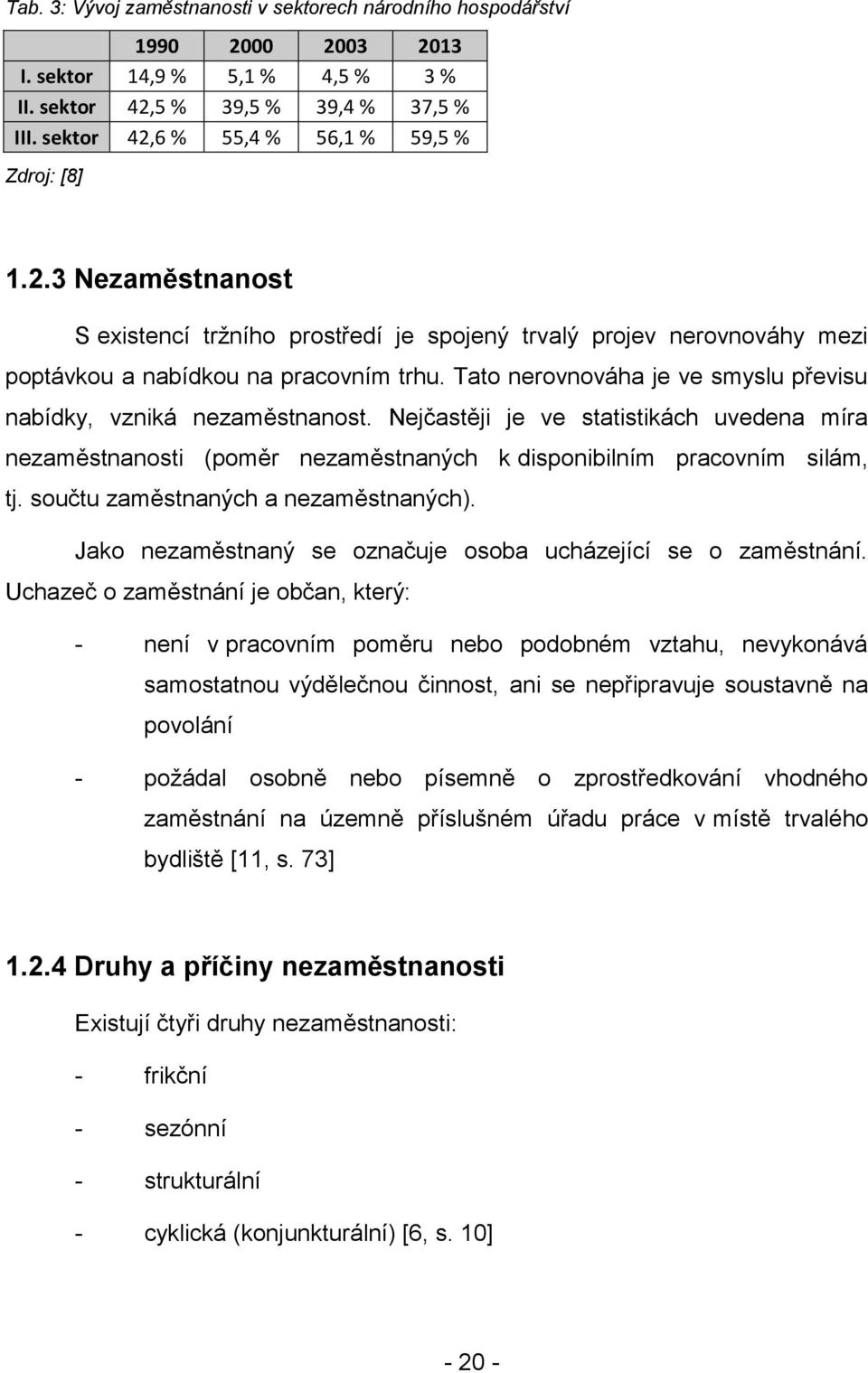 Tato nerovnováha je ve smyslu převisu nabídky, vzniká nezaměstnanost. Nejčastěji je ve statistikách uvedena míra nezaměstnanosti (poměr nezaměstnaných k disponibilním pracovním silám, tj.