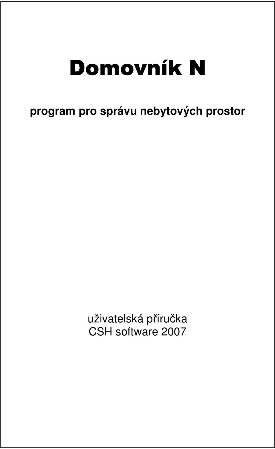 prostor uživatelská