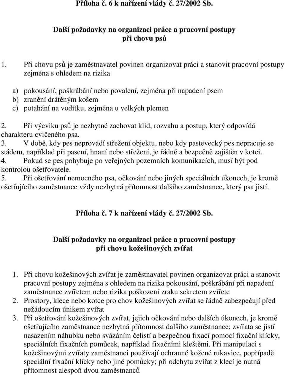 košem c) potahání na vodítku, zejména u velkých plemen 2. Při výcviku psů je nezbytné zachovat klid, rozvahu a postup, který odpovídá charakteru cvičeného psa. 3.