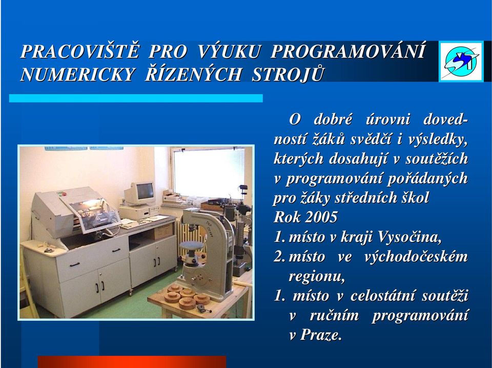 2005 1. místo v kraji Vysočina, 2.