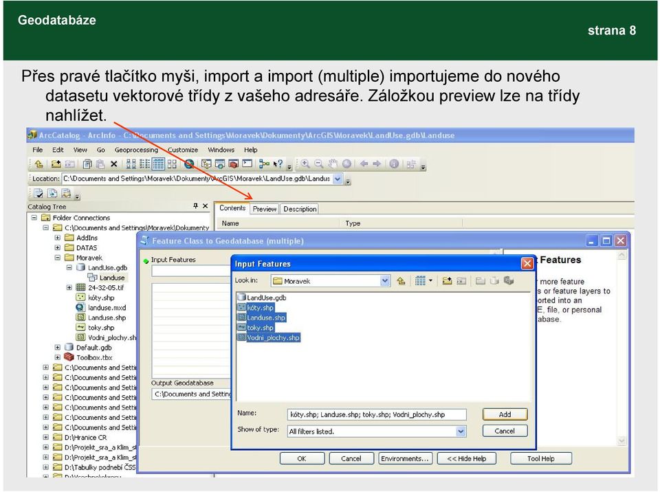 datasetu vektorové třídy z vašeho