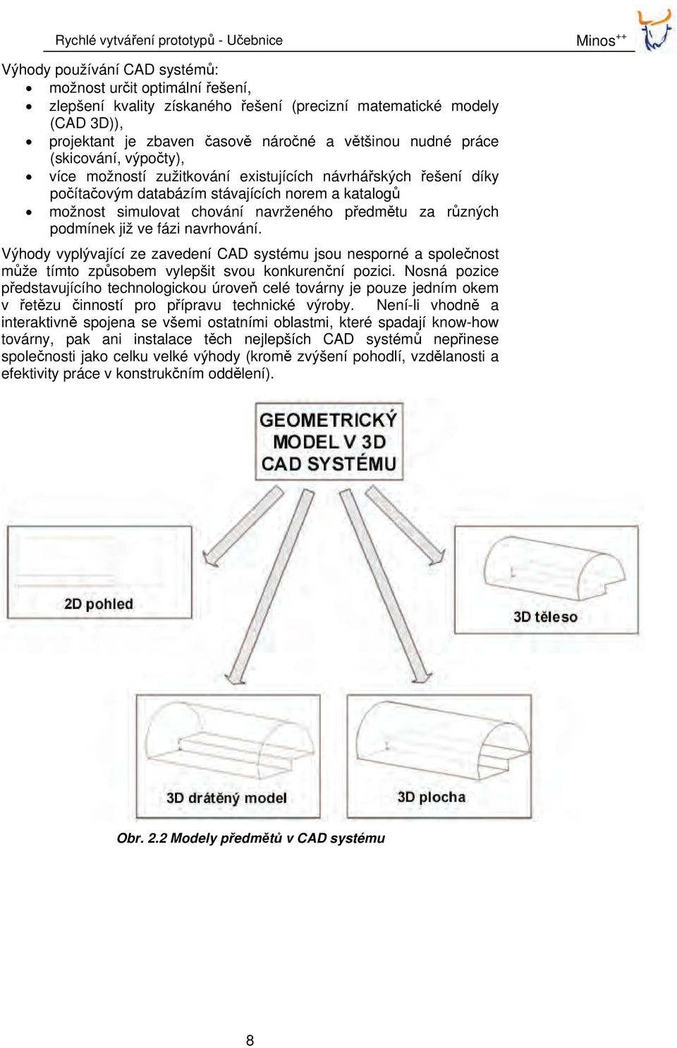 podmínek již ve fázi navrhování. Výhody vyplývající ze zavedení CAD systému jsou nesporné a společnost může tímto způsobem vylepšit svou konkurenční pozici.