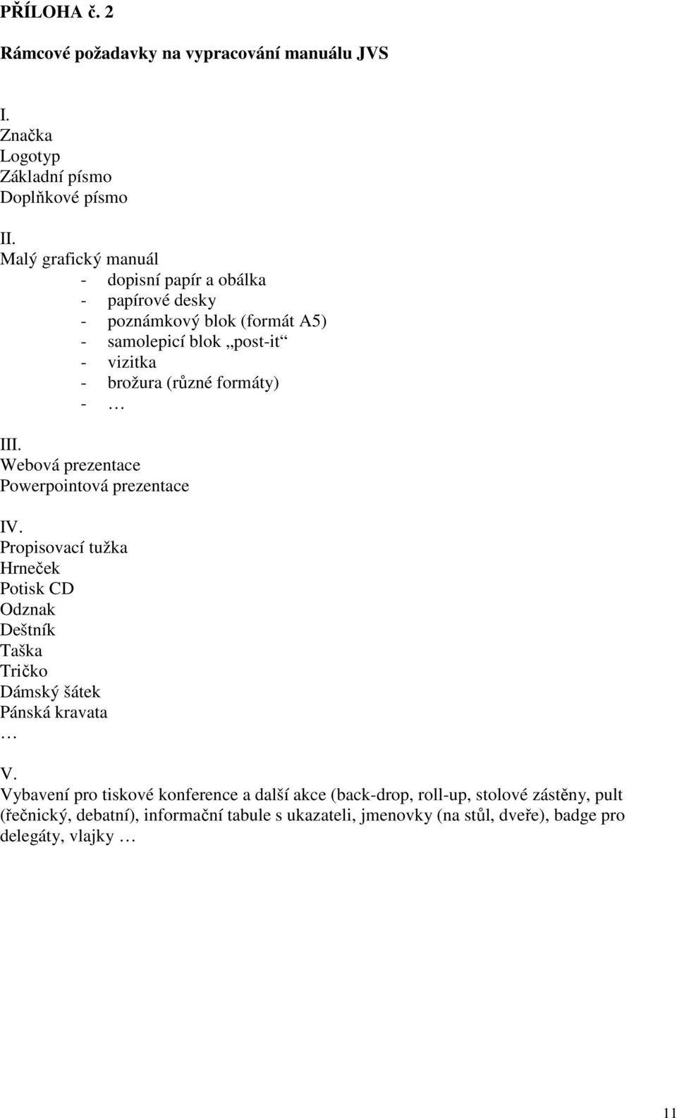 formáty) - III. Webová prezentace Powerpointová prezentace IV.