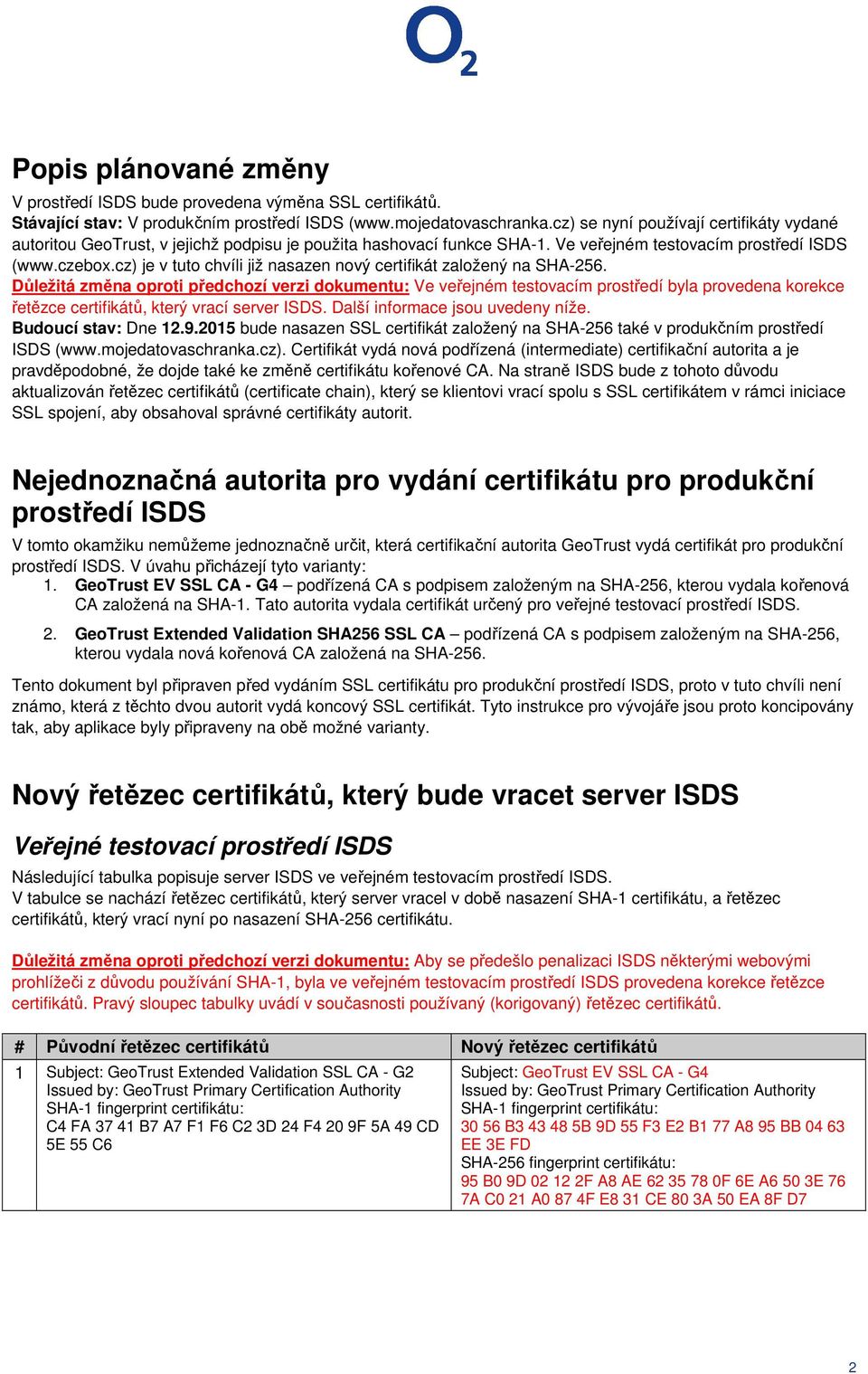 cz) je v tuto chvíli již nasazen nový certifikát založený na SHA-256.