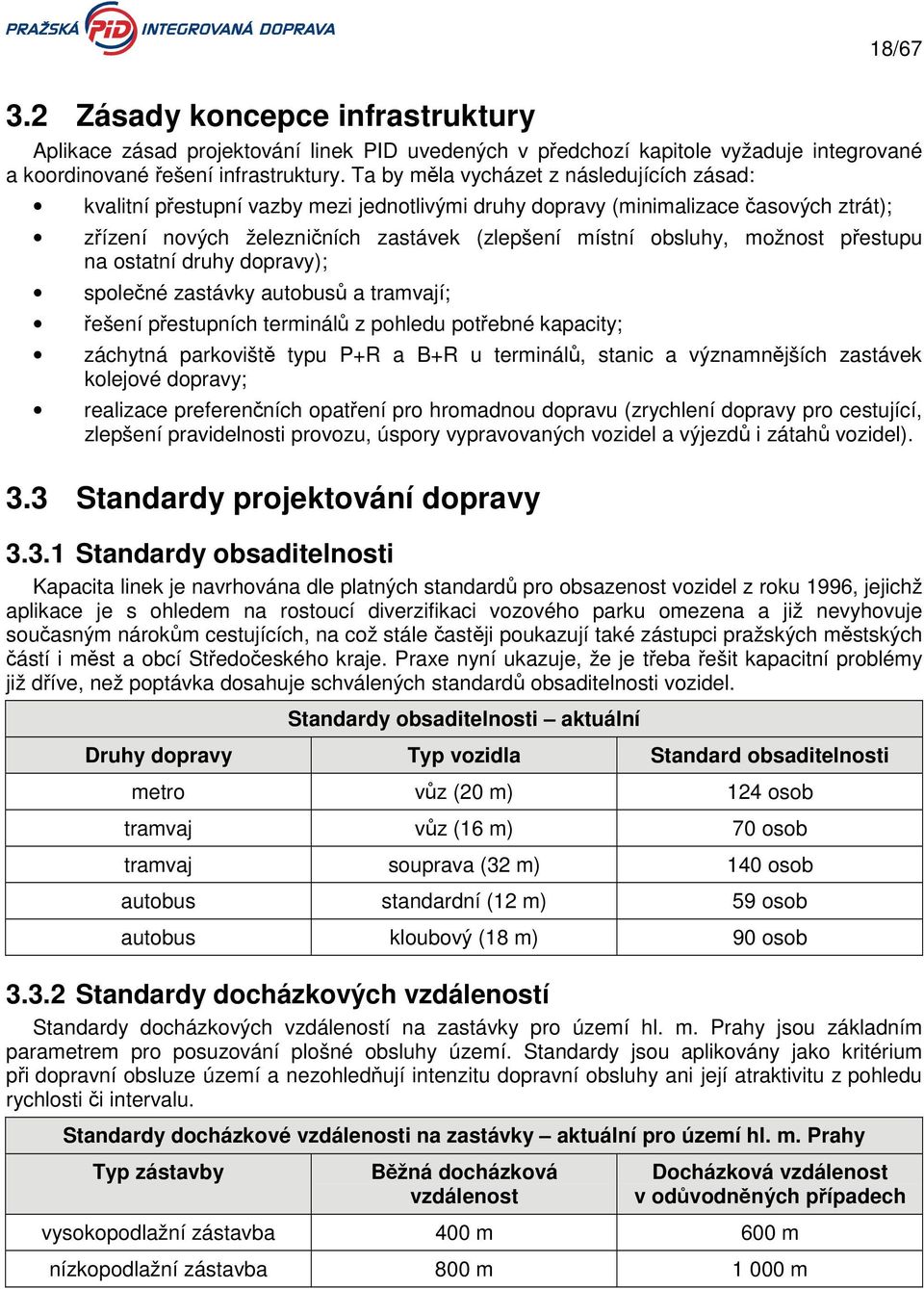 možnost přestupu na ostatní druhy dopravy); společné zastávky autobusů a tramvají; řešení přestupních terminálů z pohledu potřebné kapacity; záchytná parkoviště typu P+R a B+R u terminálů, stanic a