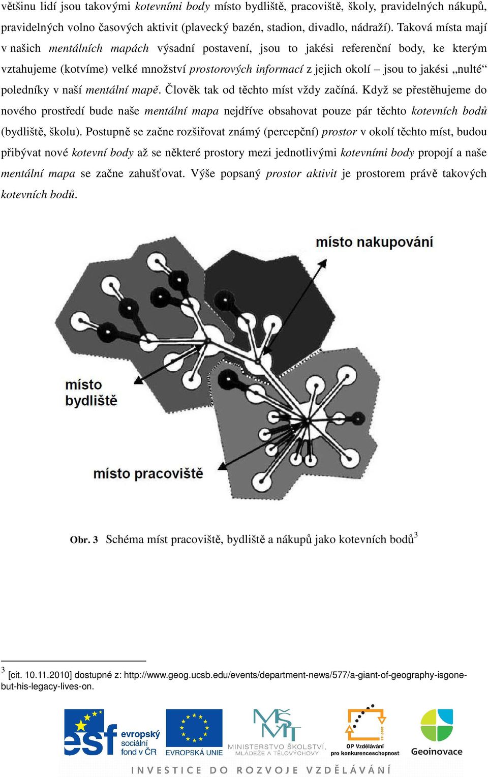 nulté poledníky v naší mentální mapě. Člověk tak od těchto míst vždy začíná.