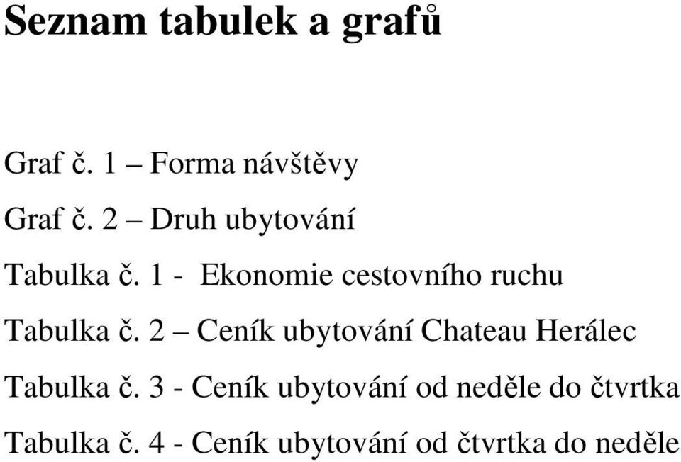 1 - Ekonomie cestovního ruchu Tabulka č.