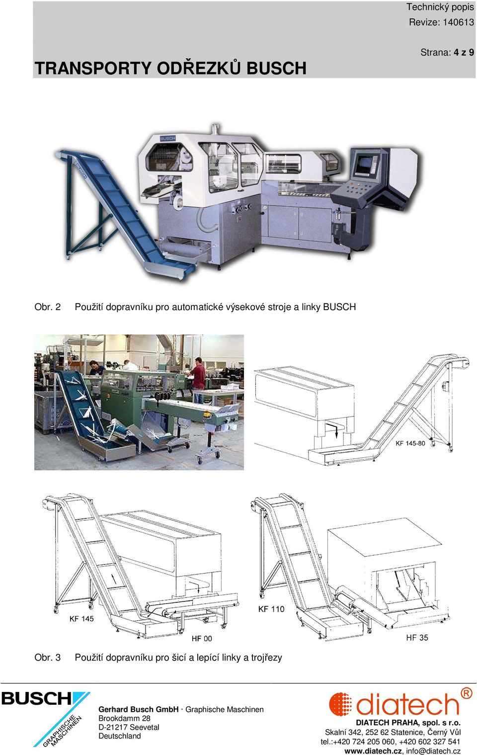 výsekové stroje a linky BUSCH Obr.
