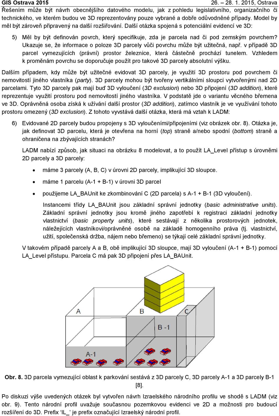 Další otázka spojená s potenciální evidencí ve 3D: 5) Měl by být definován povrch, který specifikuje, zda je parcela nad či pod zemským povrchem?