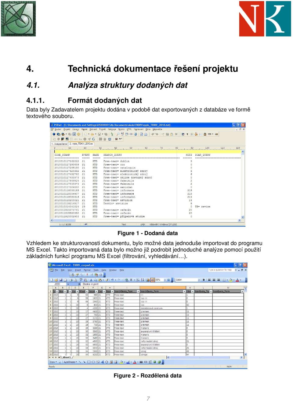 1. Formát dodaných dat Data byly Zadavatelem projektu dodána v podobě dat exportovaných z databáze ve formě textového souboru.