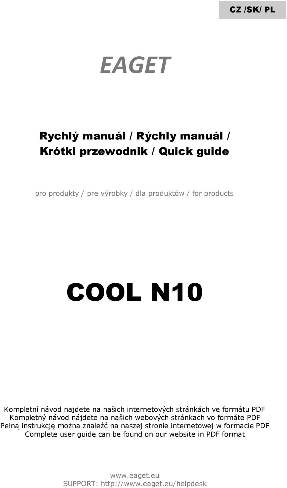 návod nájdete na našich webových stránkach vo formáte PDF Pełną instrukcję można znaleźć na naszej stronie internetowej