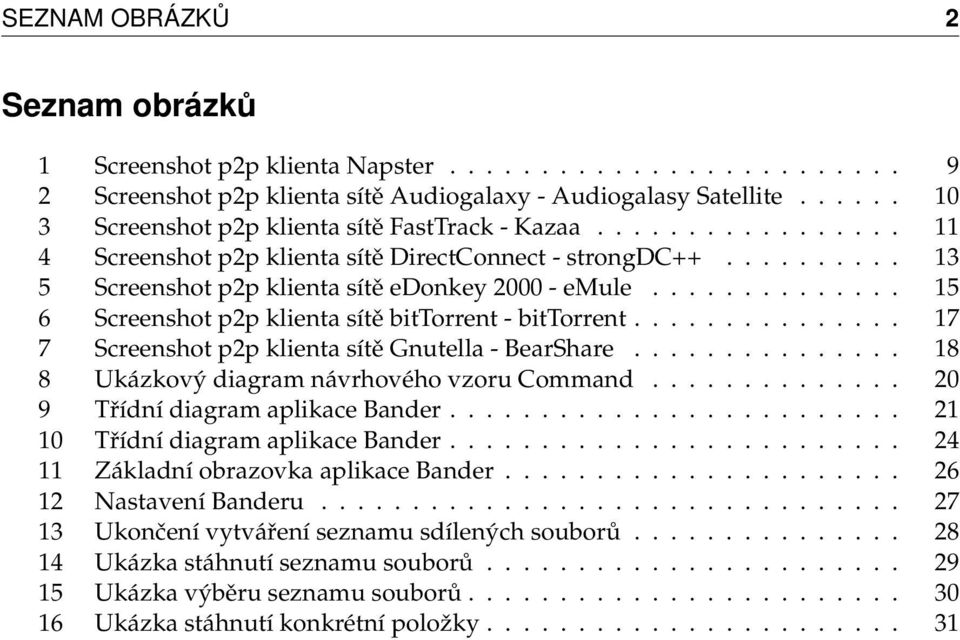 ............. 15 6 Screenshot p2p klienta sítě bittorrent - bittorrent............... 17 7 Screenshot p2p klienta sítě Gnutella - BearShare............... 18 8 Ukázkový diagram návrhového vzoru Command.
