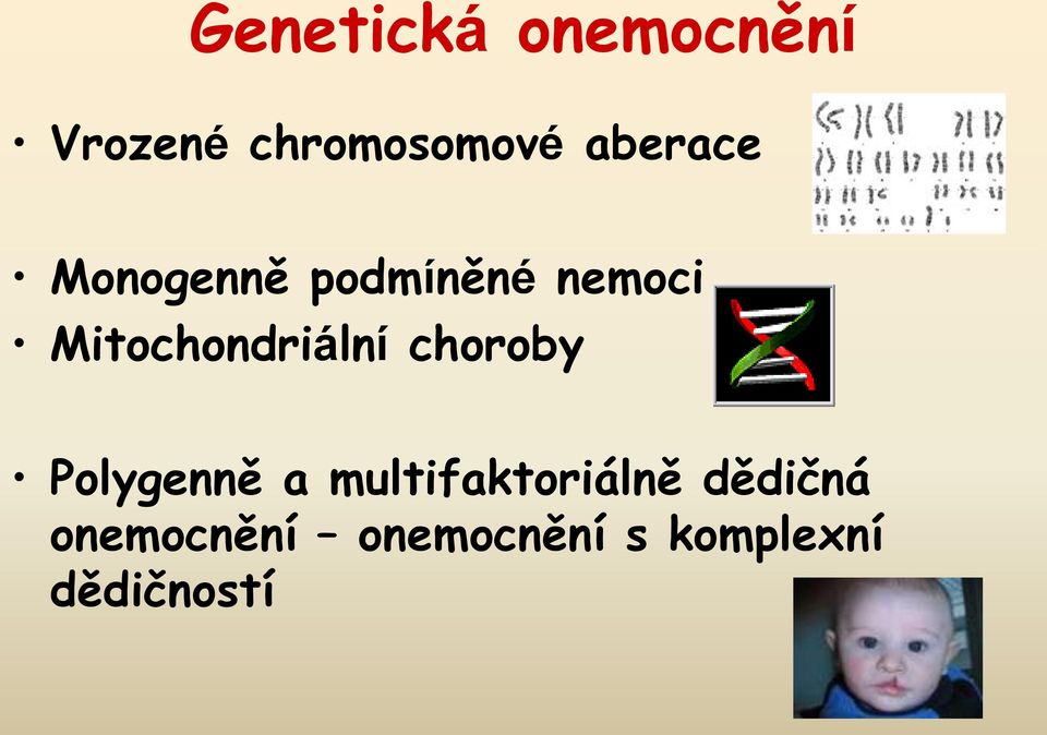 Mitochondriální choroby Polygenně a