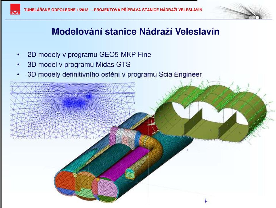 model v programu Midas GTS 3D modely