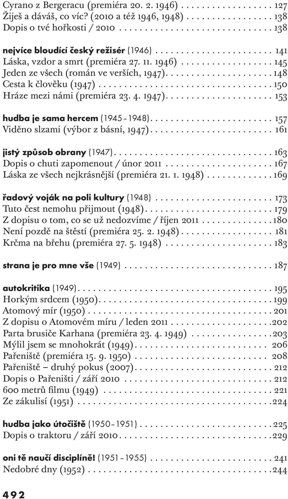 .................... 148 Cesta k člověku (1947).................................. 150 Hráze mezi námi (premiéra 23. 4. 1947)..................... 153 hudba je sama hercem (1945 1948).